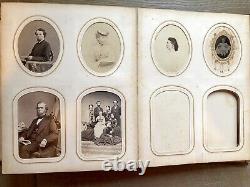 Civil War Era Album 165 Photos CDV Tintype ID'd Scott Barrow Fam Mexican War Vet