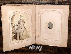 Civil War Era Album Tintypes CDV Photos Tax Stamps IDs