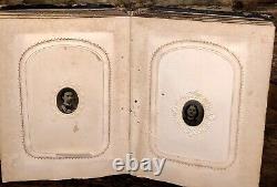 Civil War Era Album Tintypes CDV Photos Tax Stamps IDs