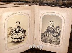 Civil War Era Album Tintypes CDV Photos Tax Stamps IDs