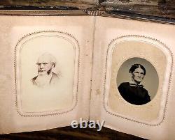 Civil War Era Album Tintypes CDV Photos Tax Stamps IDs