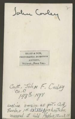 Civil War Era CDV John F Cooley 145th NYVI WIA Cold Harbor