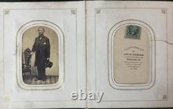 Civil War Era CDV Tintype Photo Album, Union Soldier, Children With Dolls Etc