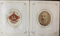 Civil War Era CDV Tintype Photo Album, Union Soldier, Children With Dolls Etc