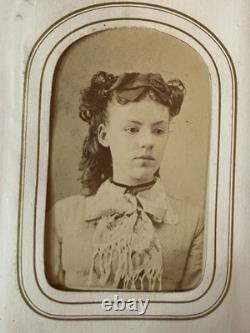 Civil War Era CDV Tintype Photo Album, Union Soldier, Children With Dolls Etc