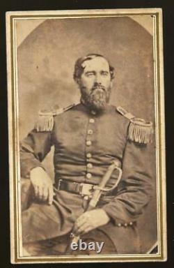 Civil War Era CDV Union Major Charles L Brown 34th NYVI KIA Malvern Hill