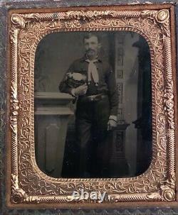 Civil War Era Fireman Tintype Firefighter Antique Photograph Image