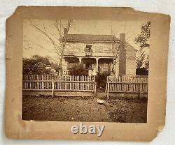 Civil War Era Large Photograph of Family Homestead