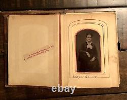 Civil War Era & Later Photo Album Kansas Iowa Many ID'd Crum Family Cdv Tintypes