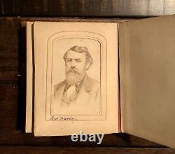 Civil War Era & Later Photo Album Kansas Iowa Many ID'd Crum Family Cdv Tintypes