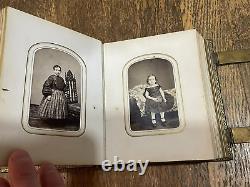 Civil War Era Photo Album 40 Photographs 1880's Kids Adults Seniors Philadelphia