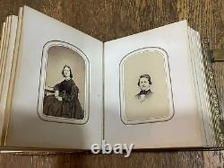 Civil War Era Photo Album 40 Photographs 1880's Kids Adults Seniors Philadelphia