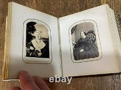 Civil War Era Photo Album 40 Photographs 1880's Kids Adults Seniors Philadelphia