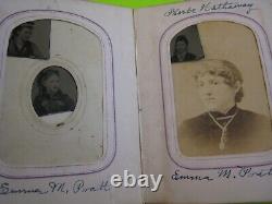 Civil War Era Photo Album, Tintypes, Nice! , Pratt Family, Vermont