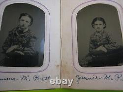 Civil War Era Photo Album, Tintypes, Nice! , Pratt Family, Vermont