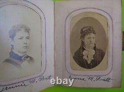 Civil War Era Photo Album, Tintypes, Nice! , Pratt Family, Vermont