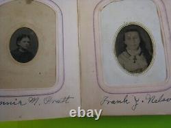 Civil War Era Photo Album, Tintypes, Nice! , Pratt Family, Vermont