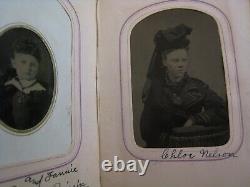 Civil War Era Photo Album, Tintypes, Nice! , Pratt Family, Vermont