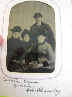 Civil War Era Photo Album, Tintypes, Nice! , Pratt Family, Vermont