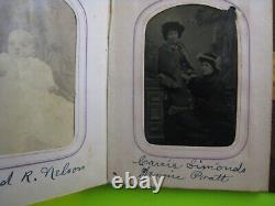 Civil War Era Photo Album, Tintypes, Nice! , Pratt Family, Vermont