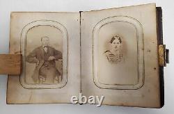 Civil War Era Photo Album with50 CDVs & Tintypes