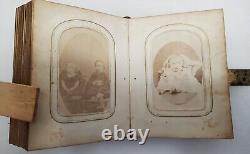 Civil War Era Photo Album with50 CDVs & Tintypes