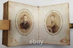 Civil War Era Photo Album with50 CDVs & Tintypes