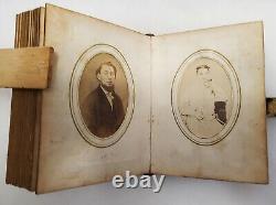 Civil War Era Photo Album with50 CDVs & Tintypes