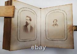 Civil War Era Photo Album with50 CDVs & Tintypes