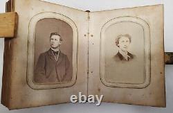 Civil War Era Photo Album with50 CDVs & Tintypes
