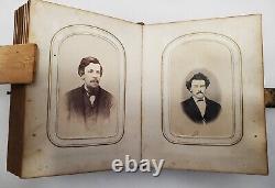 Civil War Era Photo Album with50 CDVs & Tintypes