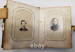 Civil War Era Photo Album with50 CDVs & Tintypes
