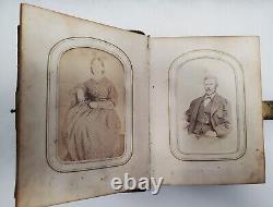 Civil War Era Photo Album with50 CDVs & Tintypes