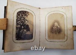 Civil War Era Photo Album with50 CDVs & Tintypes