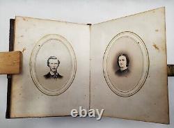 Civil War Era Photo Album with50 CDVs & Tintypes