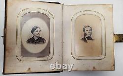 Civil War Era Photo Album with50 CDVs & Tintypes