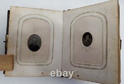 Civil War Era Photo Album with50 CDVs & Tintypes