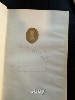 Civil War Era Photographically Illustrated Autograph Book 1862 (31 photos!) RARE