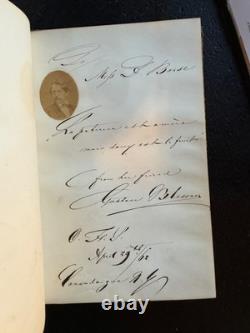 Civil War Era Photographically Illustrated Autograph Book 1862 (31 photos!) RARE