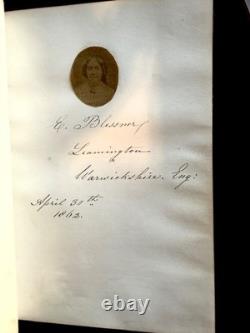 Civil War Era Photographically Illustrated Autograph Book 1862 (31 photos!) RARE