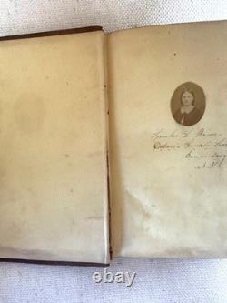 Civil War Era Photographically Illustrated Autograph Book 1862 (31 photos!) RARE
