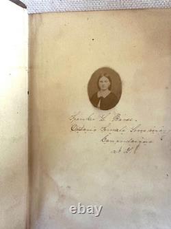 Civil War Era Photographically Illustrated Autograph Book 1862 (31 photos!) RARE