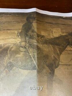 Civil War Era Tintype 1/4 Plate Union Cavalryman Holding Colt Rifle