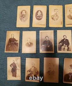 Civil War Era Victorian CDVs From Alliance, Ohio- Large Lot