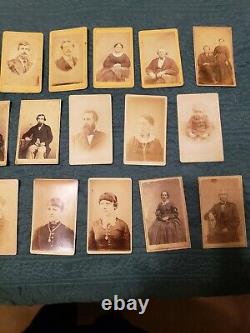 Civil War Era Victorian CDVs From Alliance, Ohio- Large Lot