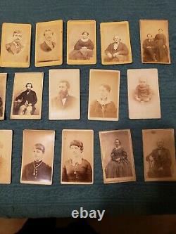 Civil War Era Victorian CDVs From Alliance, Ohio- Large Lot