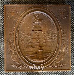 Civil War Era Washington Monument Union Photo Case Daguerreotype or Collar Box
