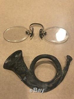 Civil War Estate Collection Gettysburg. Photo Kepi Hat Bugle Spectacles Buttons