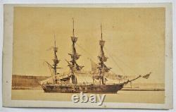 Civil War Fighting Nacy Ship Vessel USS Savanna Photo CDV