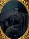 Civil War Full Seated Confederate Rebel Early Melainotype Tintype Leather Case